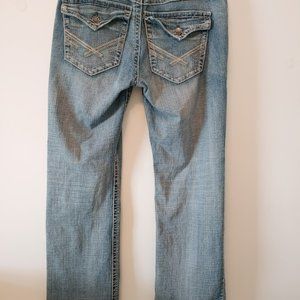 Men's Tk Axel Blue Distressed Jeans Marked 34x34 Acutal measurements are size 34